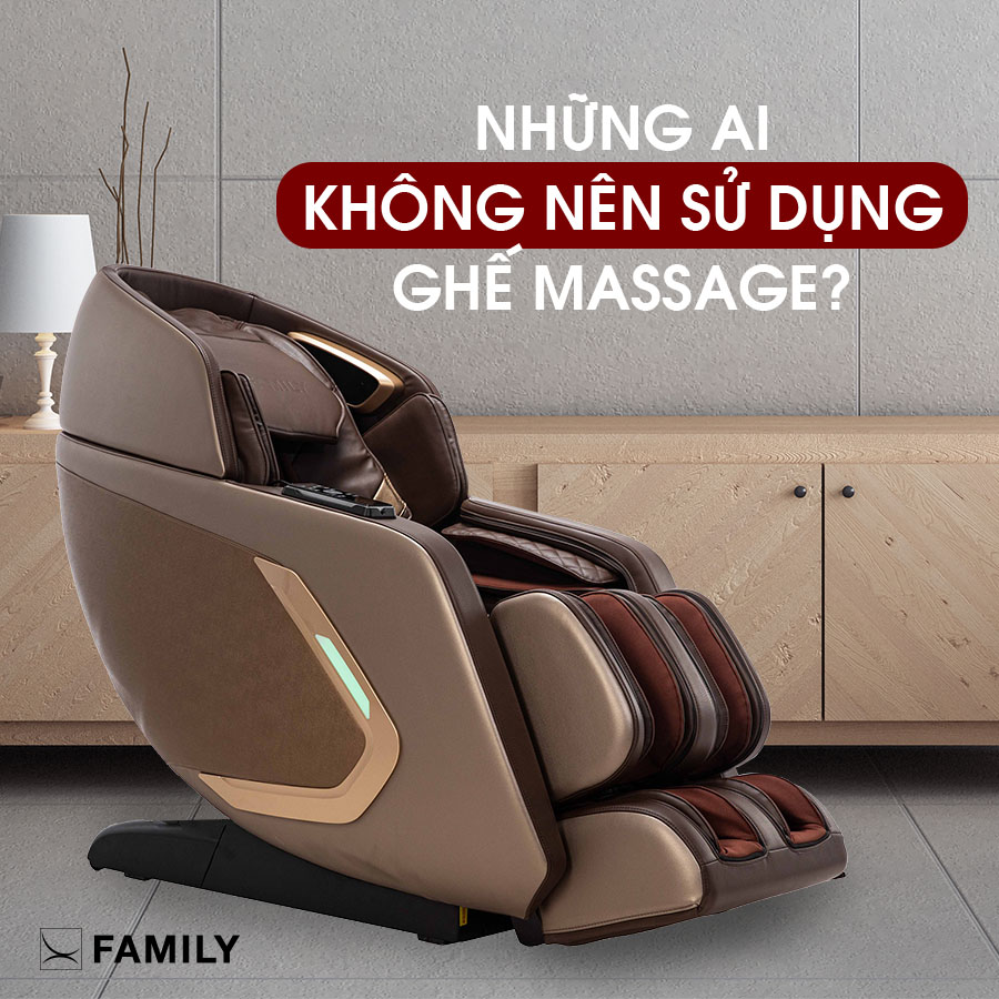 Những ai không nên sử dụng ghế massage