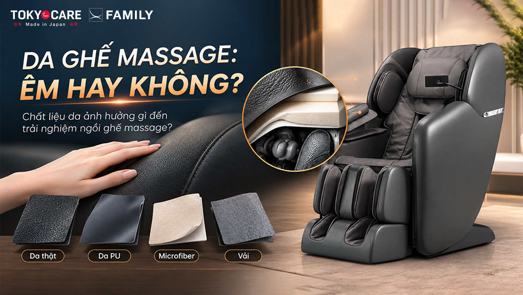 Chất Liệu Da Ảnh Hưởng Gì Đến Trải Nghiệm Ngồi Ghế Massage?